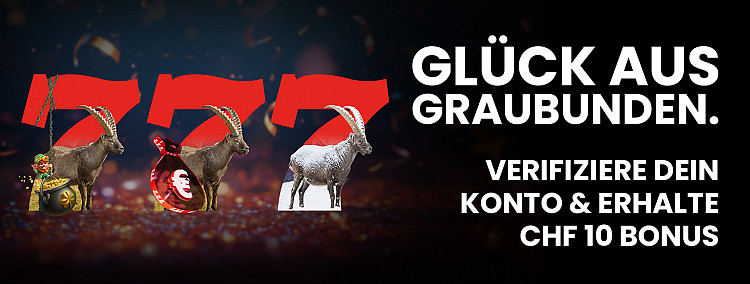10 CHF Verifizierungsbonus
